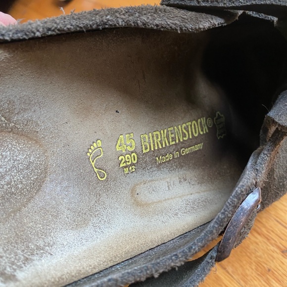 Birkenstock Suede Boston Chocolate Brown 45 12 - Picture 3 of 7